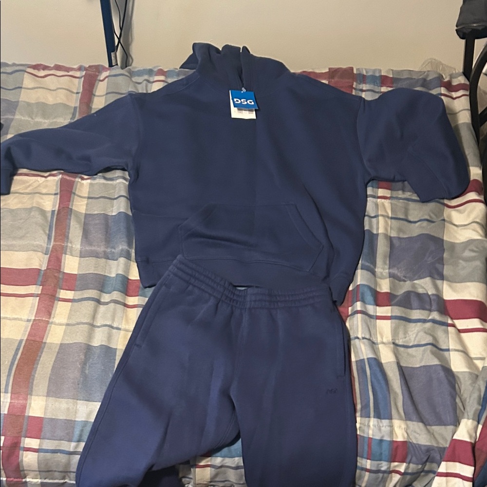 DSG Kids Navy Sweatpants and Hoodie Set